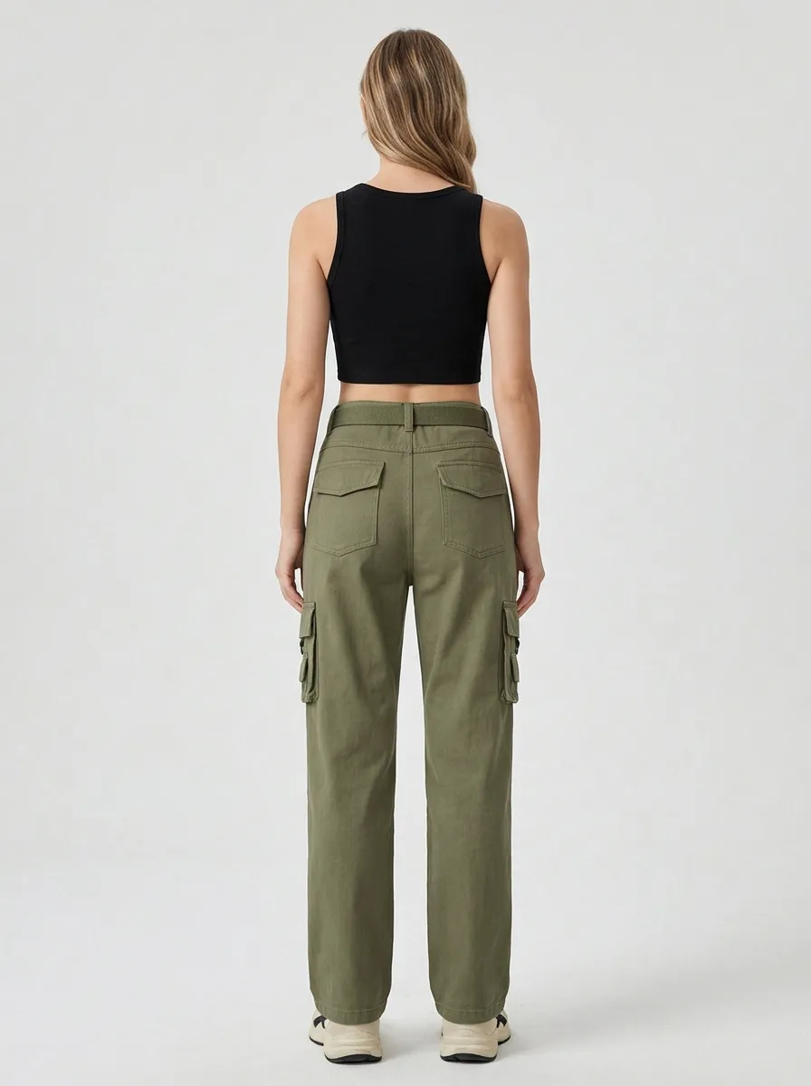 Signature Multi Pocket Sport Look Women's Multi Pocket Cargo Pants