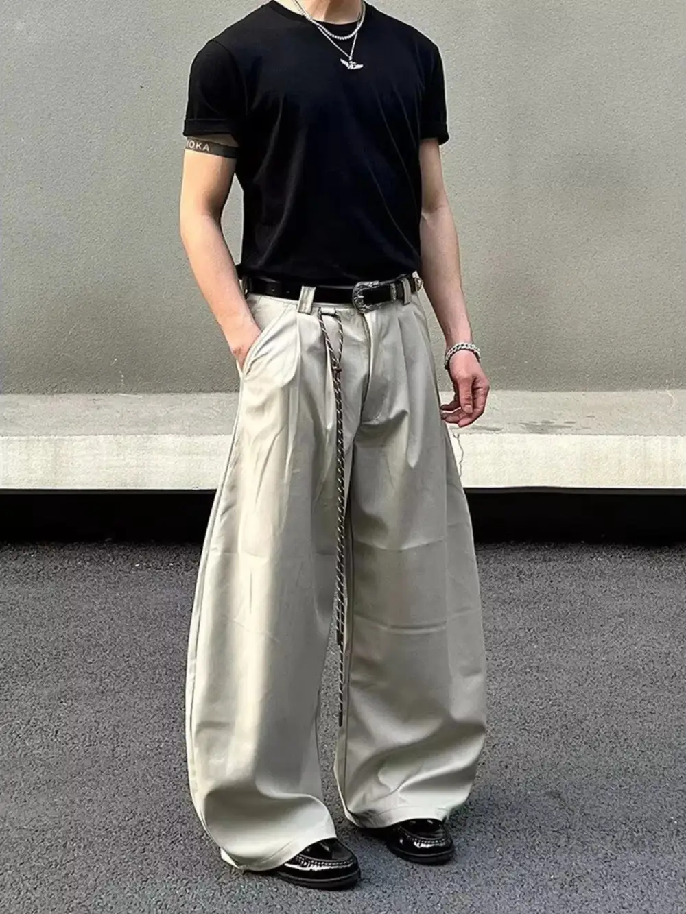 Modern Men's Wide Leg Pants