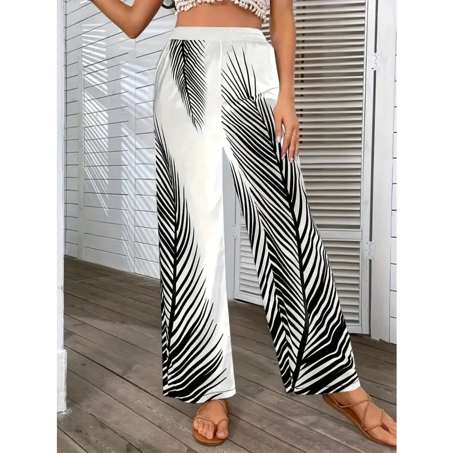 Everyday Printed Wide Leg Pants