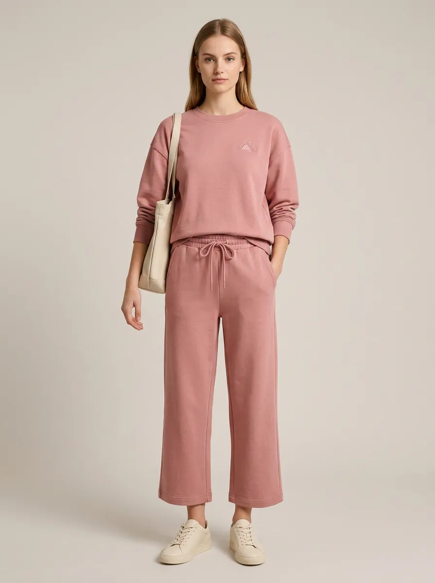 Women's Minimalist Mountain Logo Printed Lounge Set