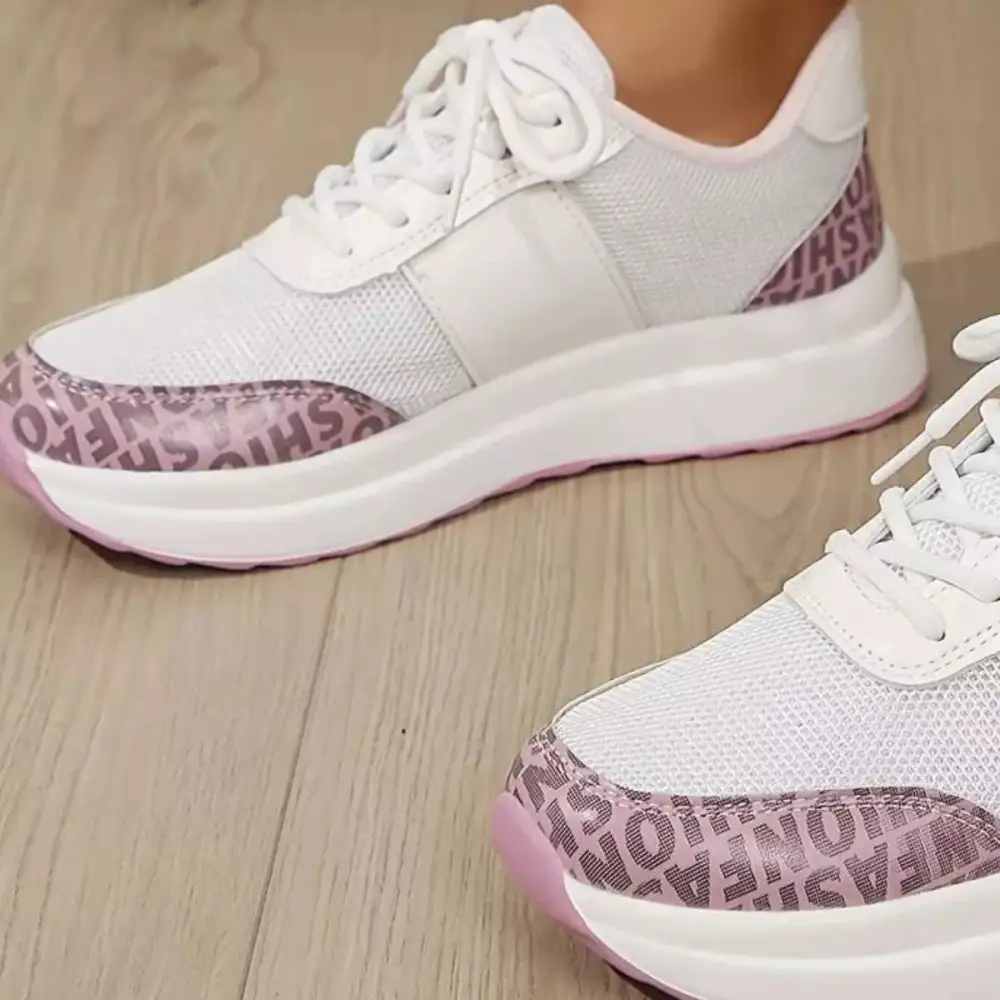 Classic Round Toe Lace-Up Sneakers