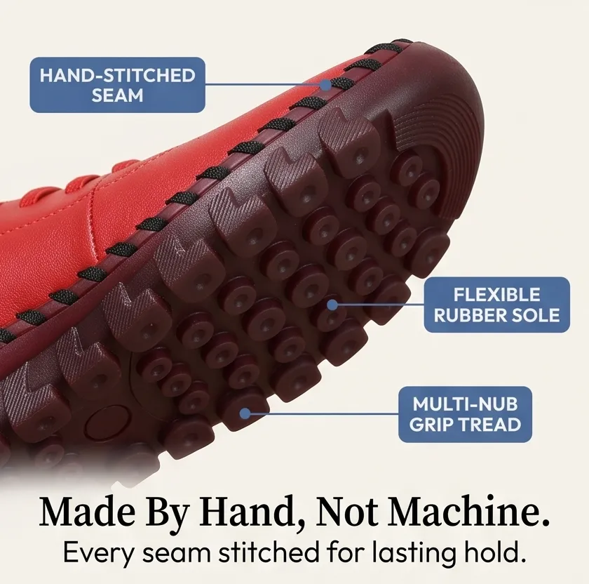 Hand-stitched PU Loafers