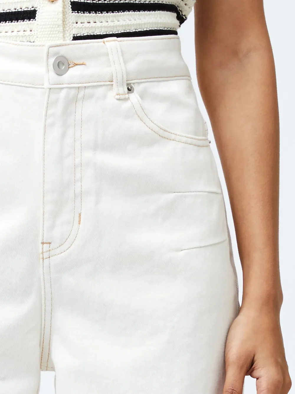 Basic Casual Commuter Denim Trousers