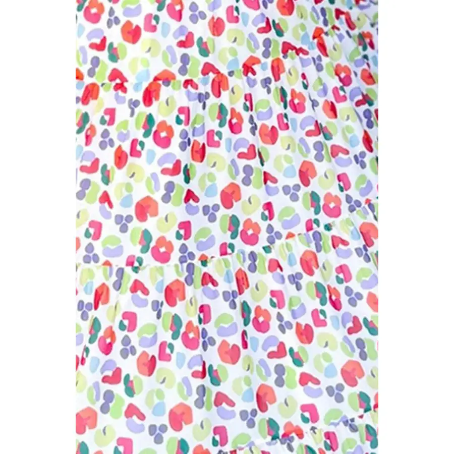 Printed Elastic Waist Skirt