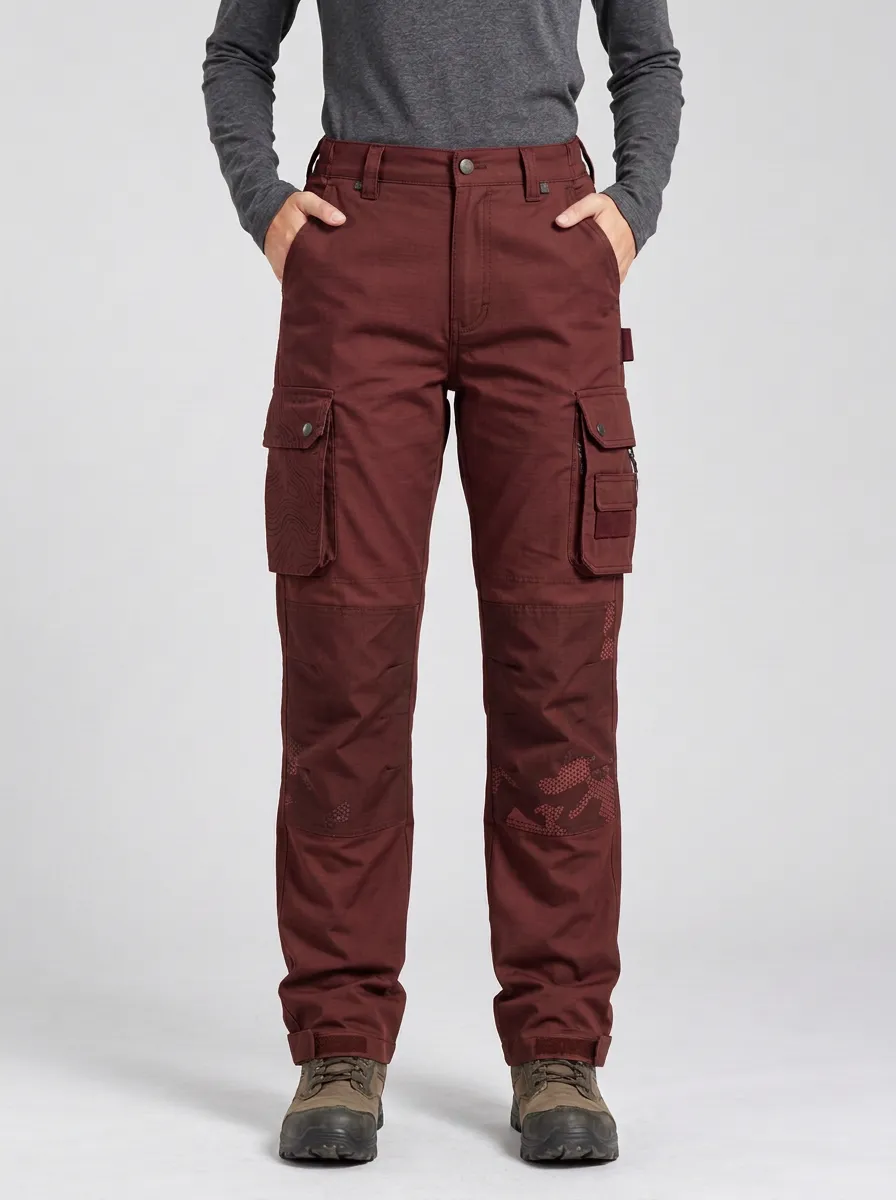 Tactical Outdoor Topographic Camo Cargo Pants