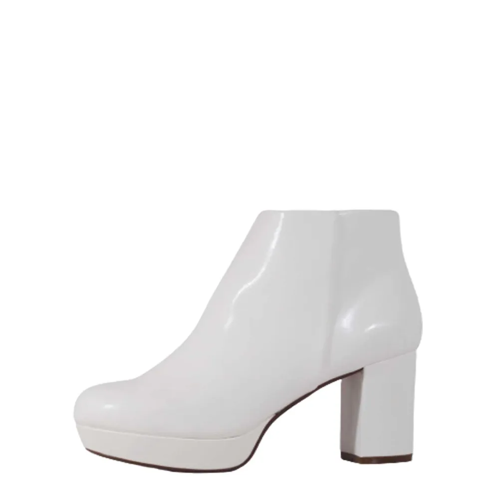 Retro Platform Heel Ankle Boots