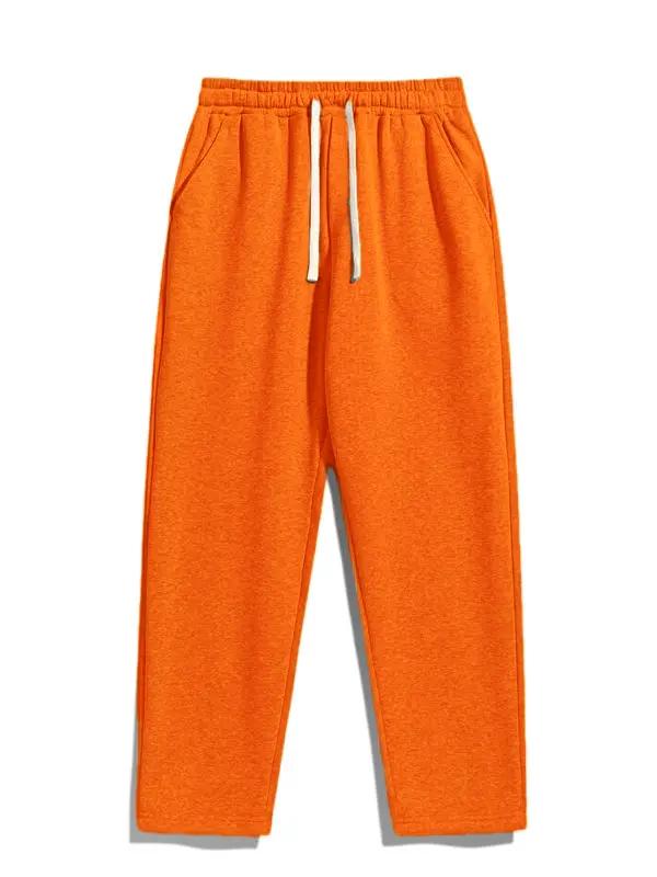 Men’s Regular Fit Solid Drawstring Waist Sweatpants