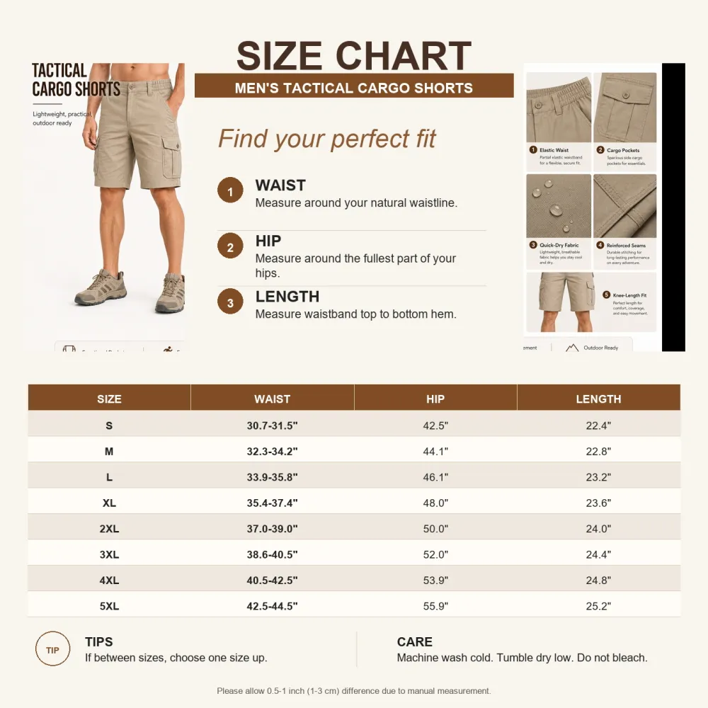 Men's Summer Tactical Outdoor Cargo Shorts