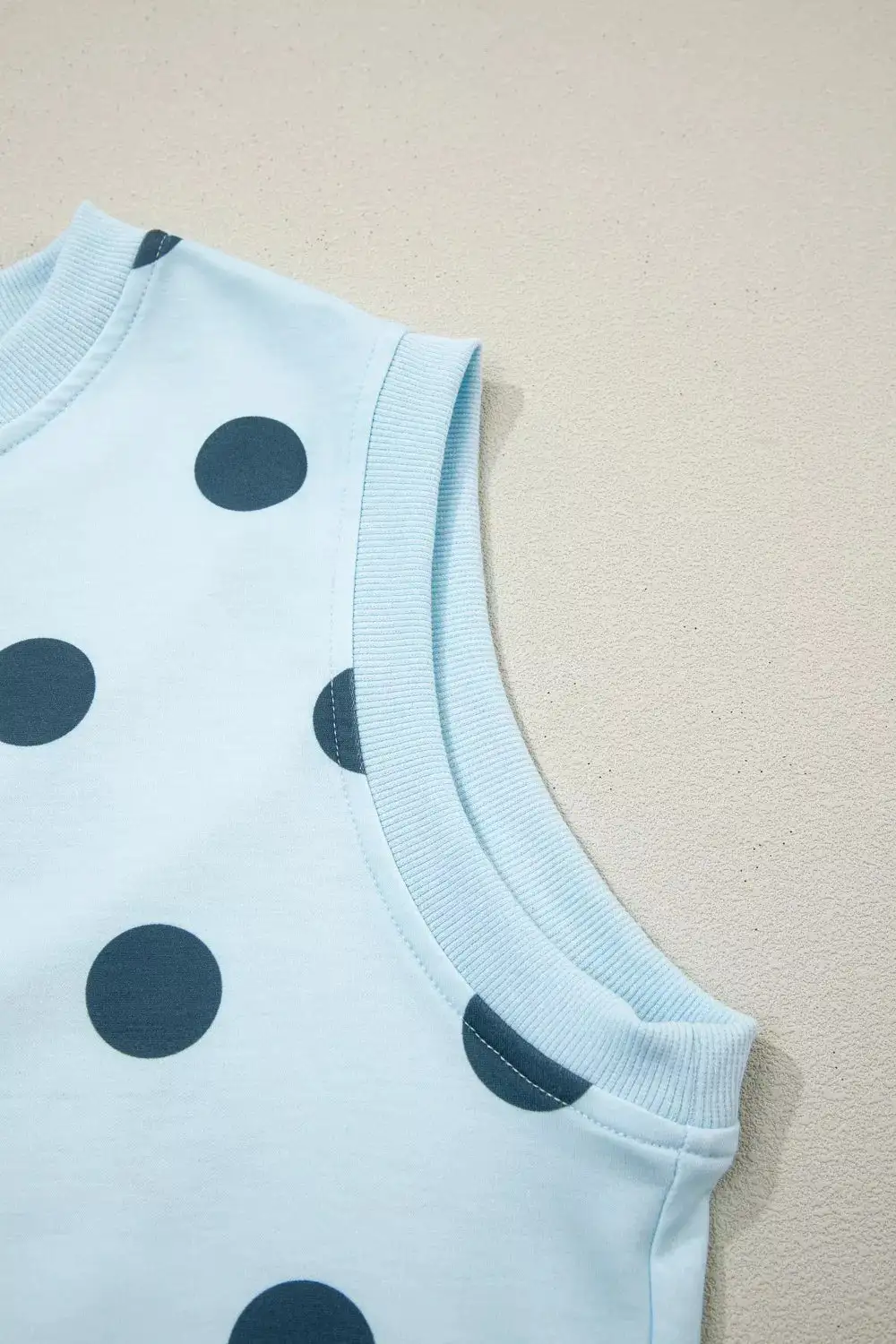 Polka Dot Sleeveless Top