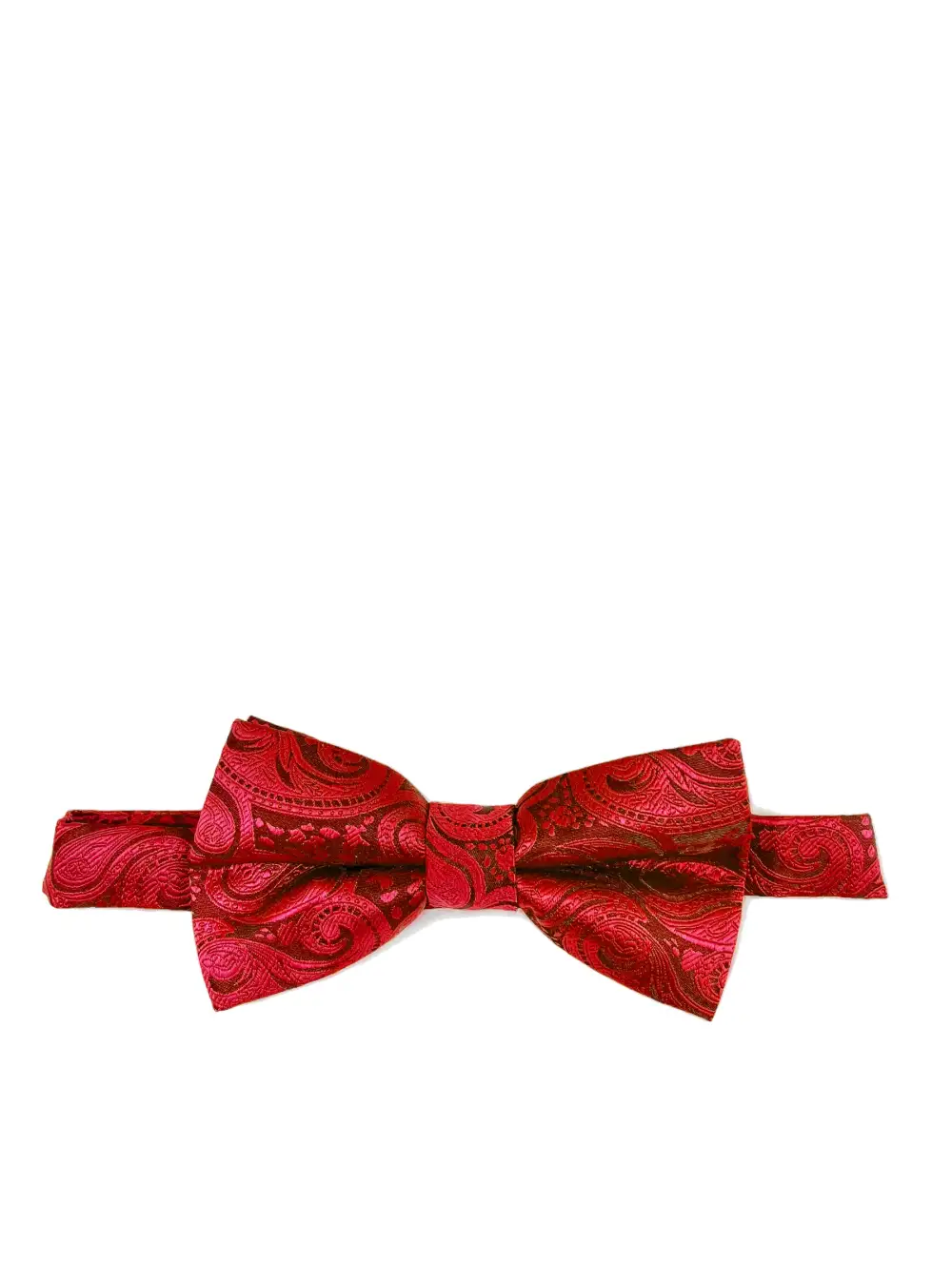 Poised Paisley Microfiber Bow Tie
