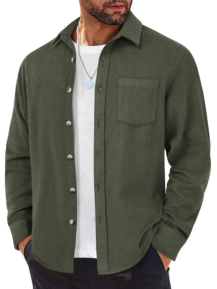 Casual Flannel Long Sleeve Shirt