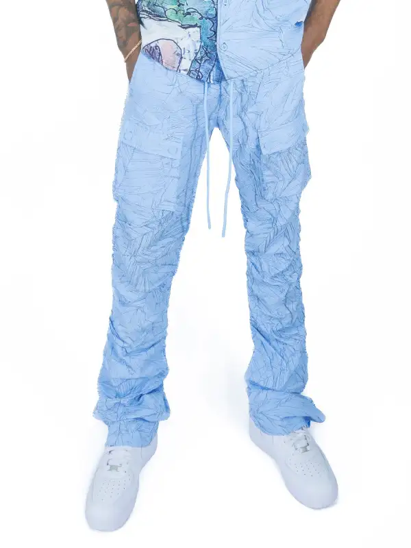 Utility Nylon Stacked Pants