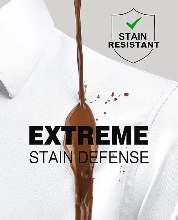 Men‘s Stain Sheild Dress Shirts  Slim Fit Mens Dress Shirts Long Sleeve Button Down Shirt Men Shirts