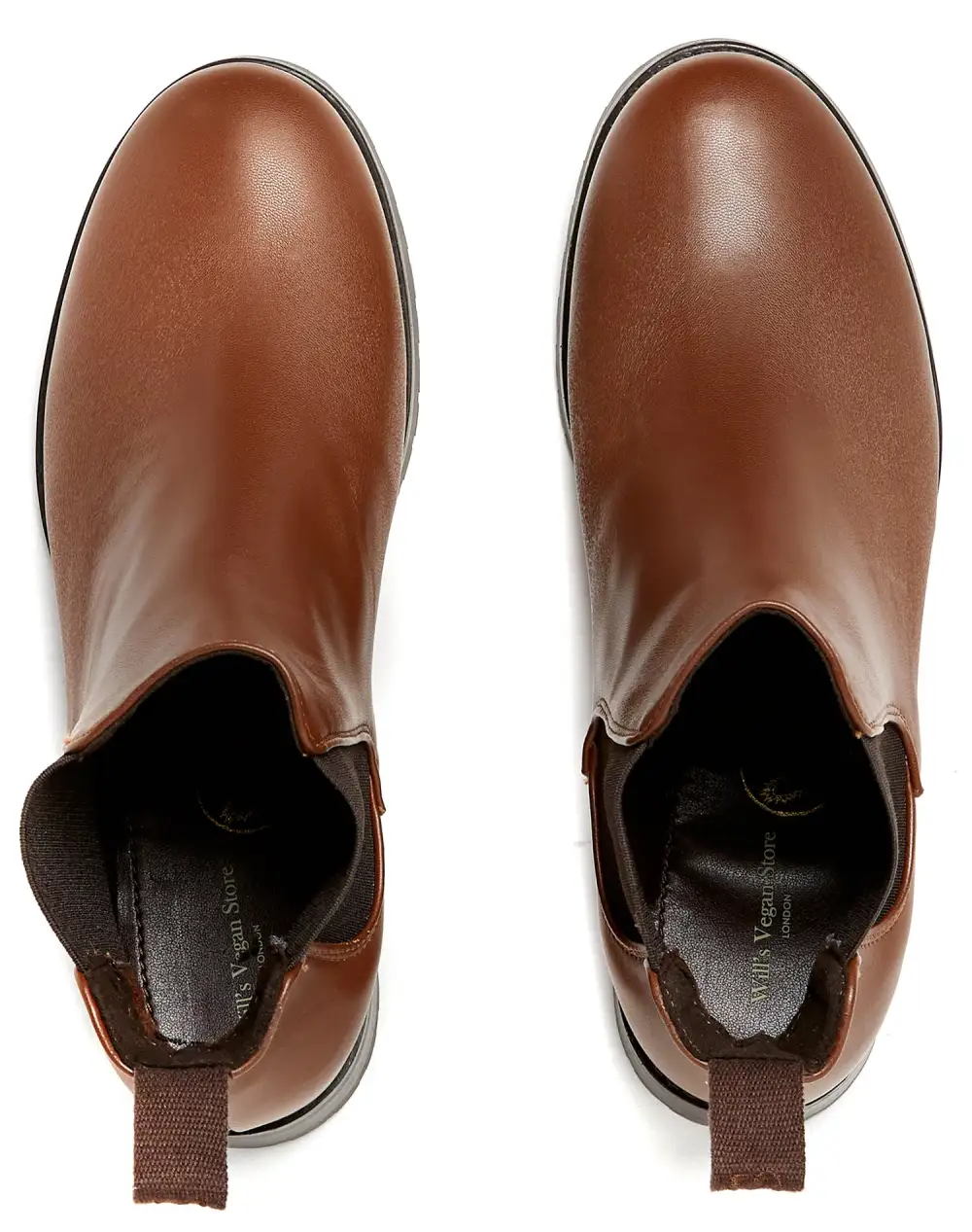 Women's Streamlined Casual Water Resistant Vegan Leather Chelsea Boots