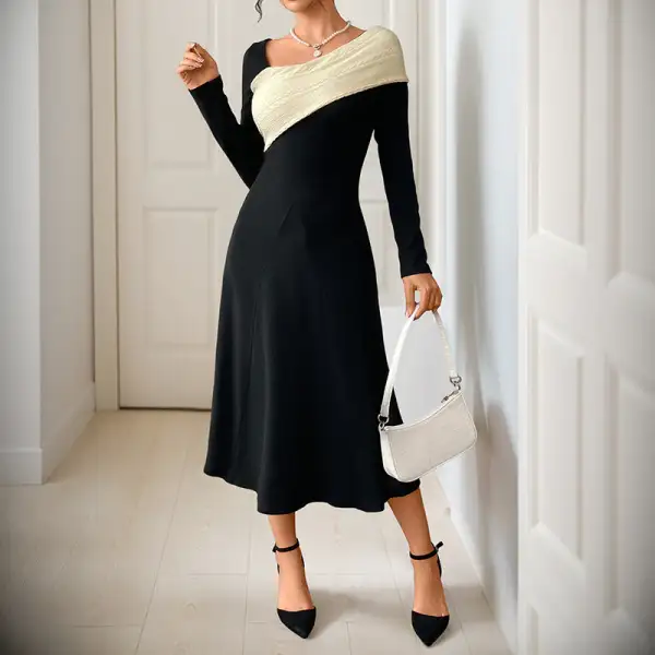 Women's Fitted Off-Shoulder Bridal Maxi Dress