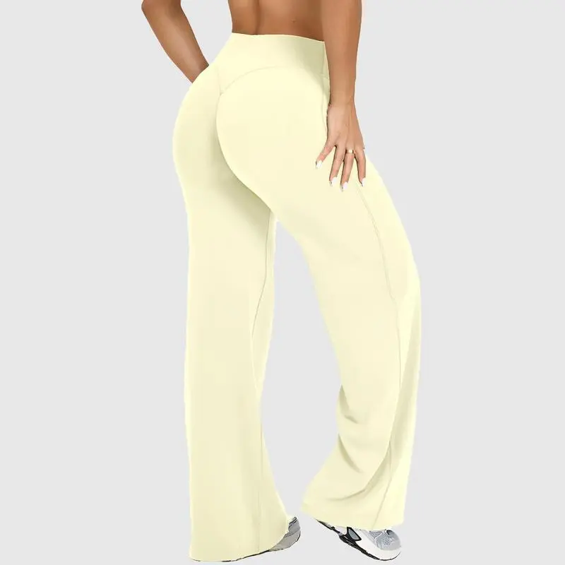 SoftMotion Straight Leg Bottoms Women Workout Leggings Fitness Gym Outdoor Sports Yoga Pants