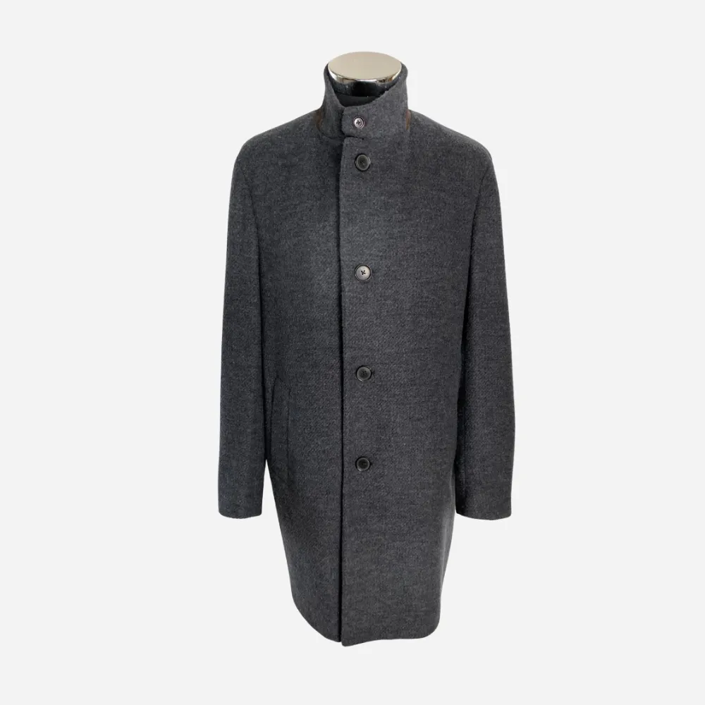 Everyday Structured Modern Classic Refined Cashmere Wool Coat
