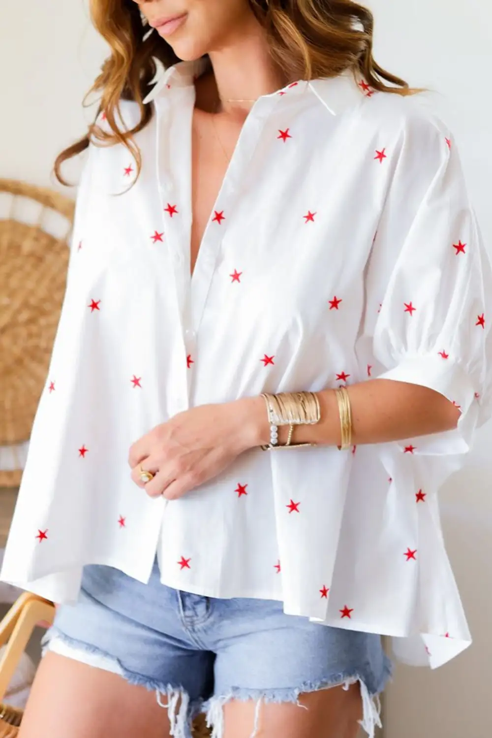 Half Sleeve Printed Casual Shirt