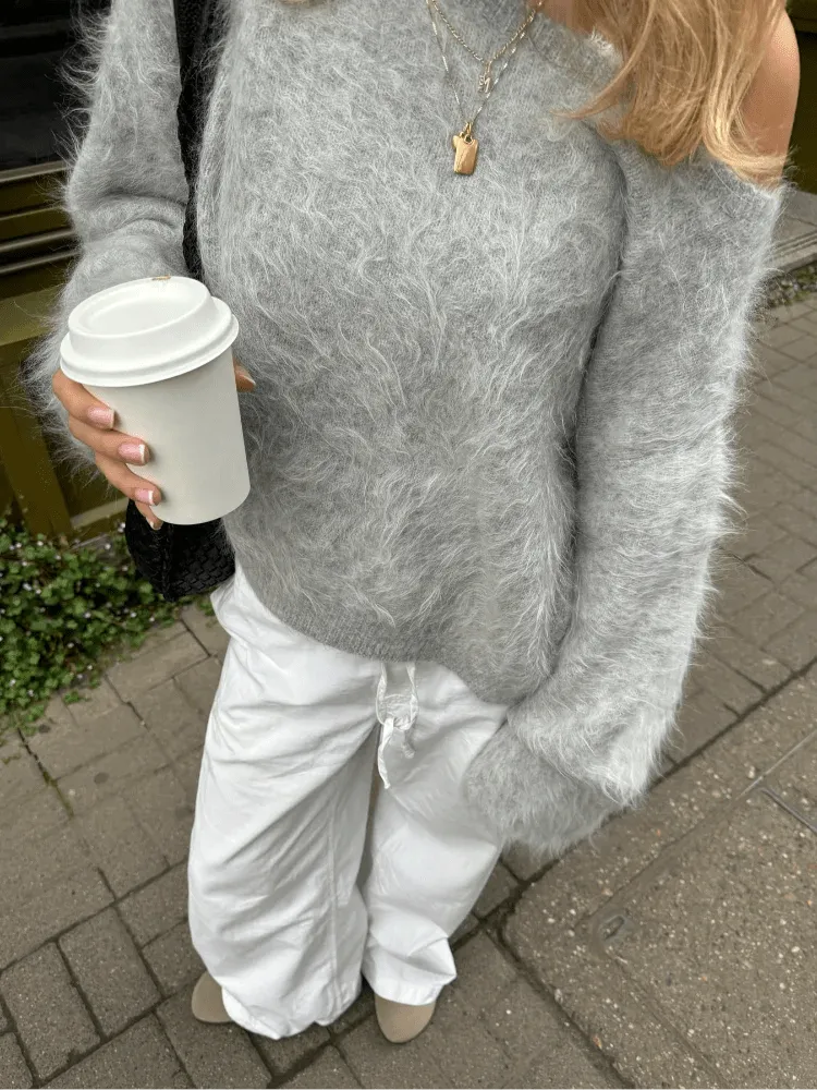 Layered Knit Long Sleeve Sweater