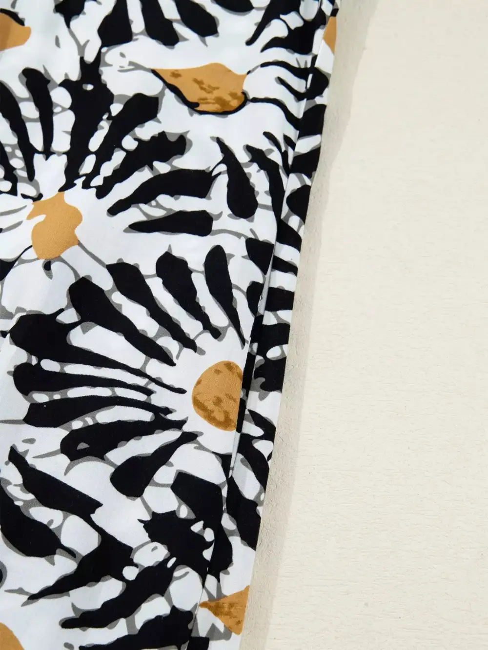 Balanced Detail Floral Abstract Print Dress