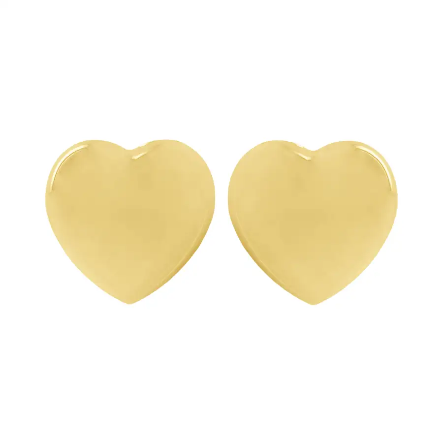 Modern Heart Stud Earrings
