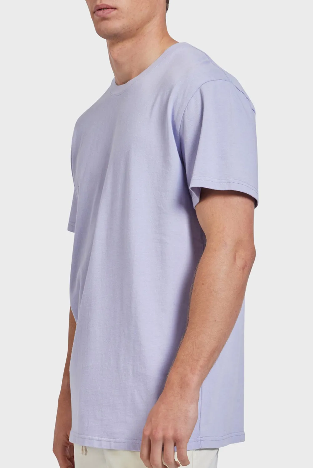 Short Sleeve Crew Neck Slub Tee