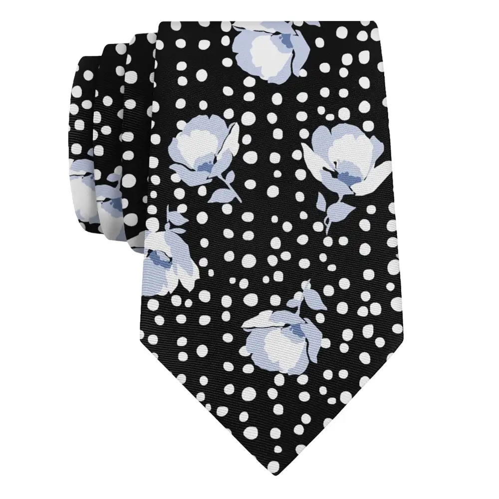 Distinctive Floral Detail Necktie