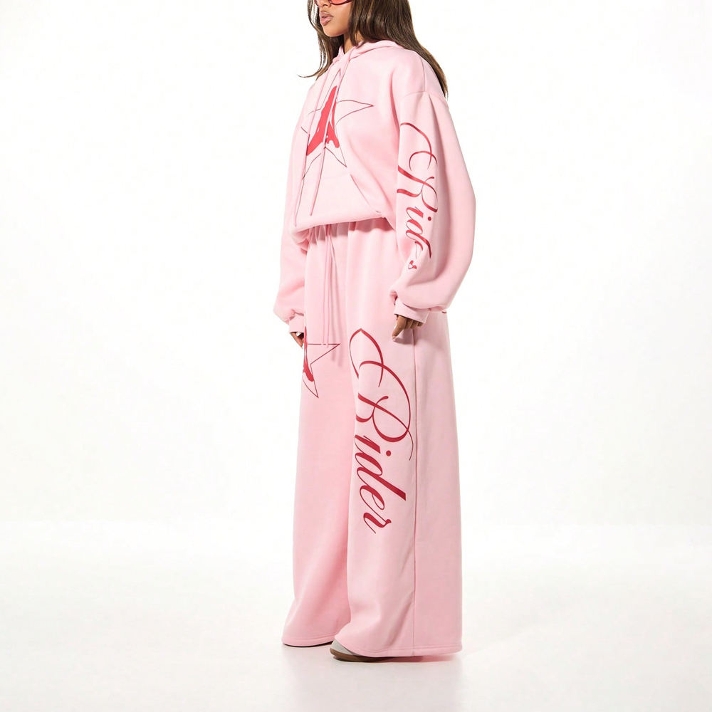 Oversized Hoodie & Wide-Leg Sweatpants Set