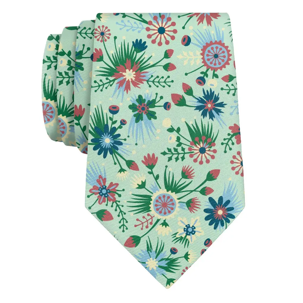Elegant Floral Design Necktie