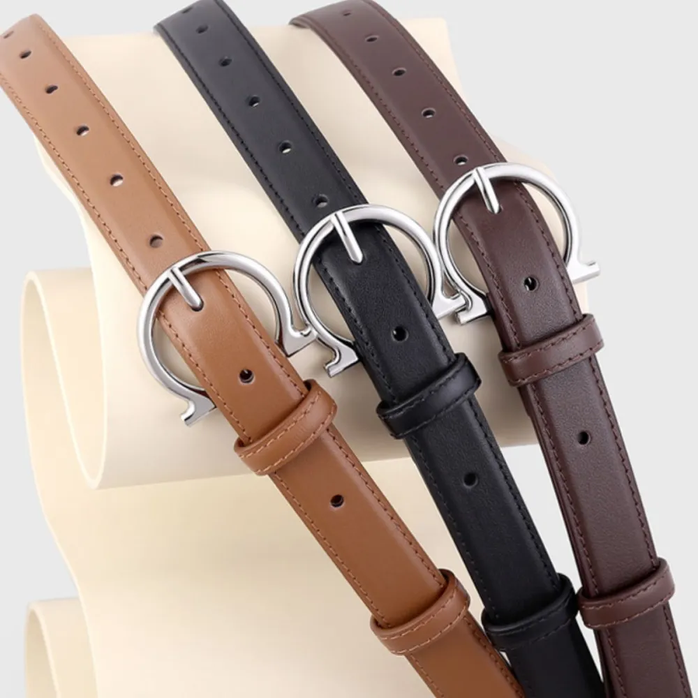 Easy Buckle Leather Belt