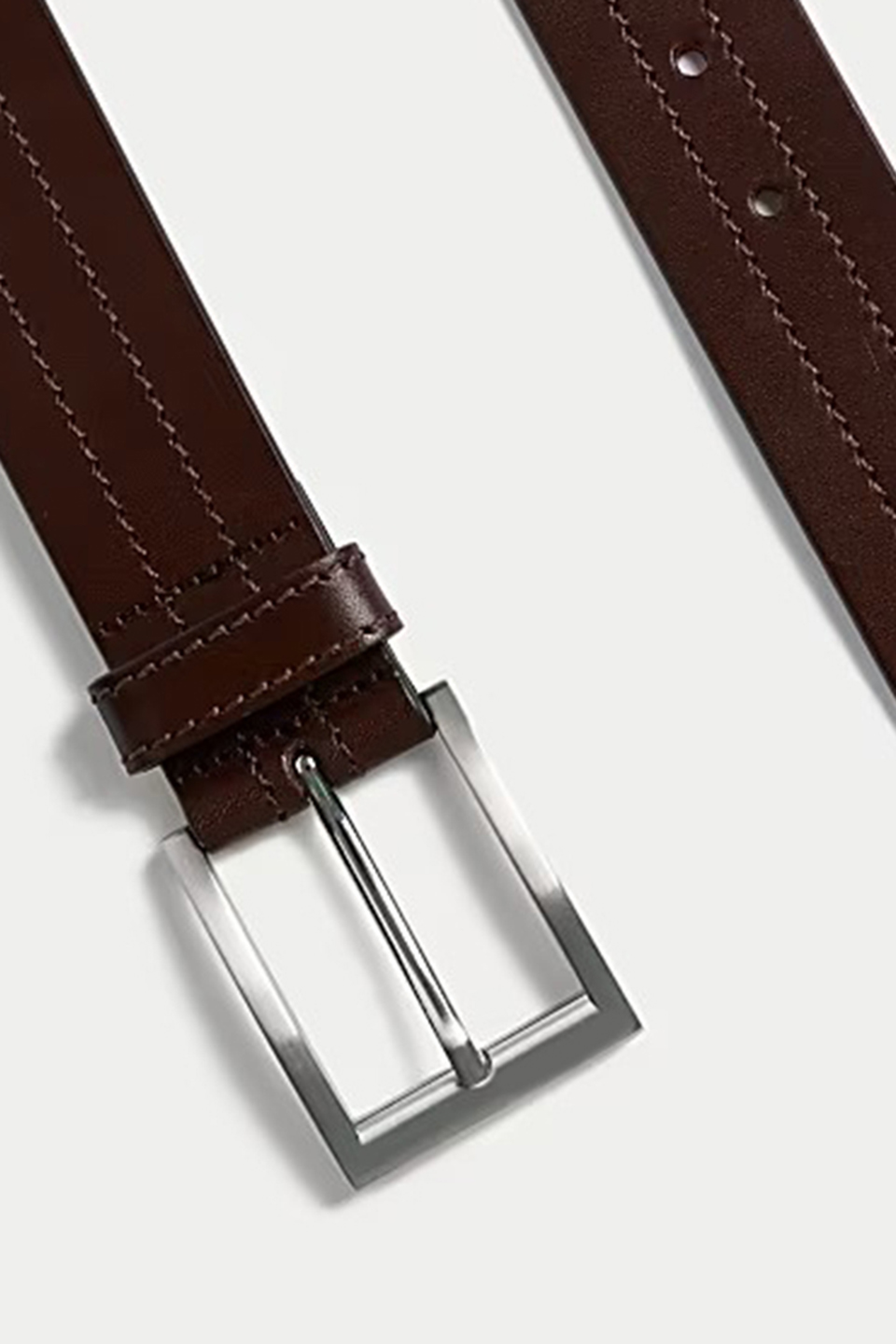 Detachable Italian Rectangle-Buckle Belt