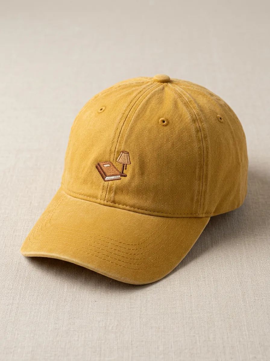 Book-Lover Embroidered Reading-Lamp Unisex Baseball Cap