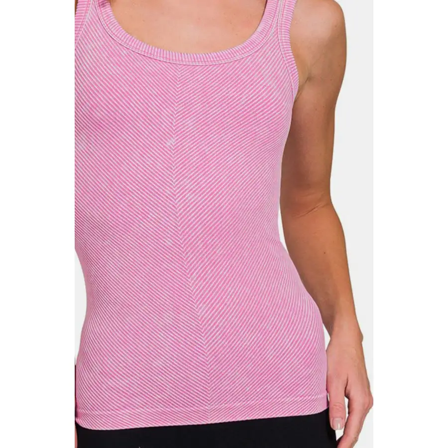 Ari Ribbed Scoop Neck Tank