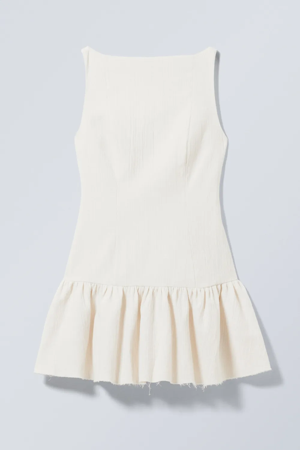 Plain Boat Neck Dress