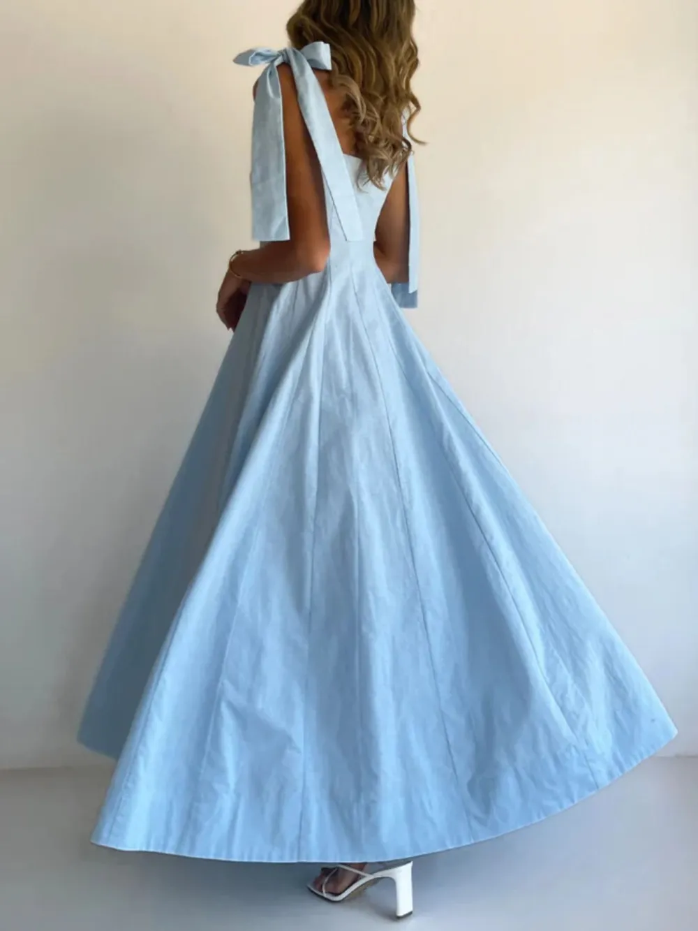 Tie Shoulder Maxi Dress
