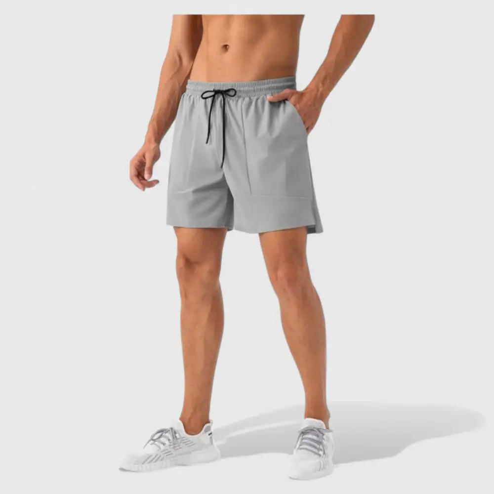 Drawstring Elastic-Waist Quick-Dry Lightweight Men's Athletic Shorts