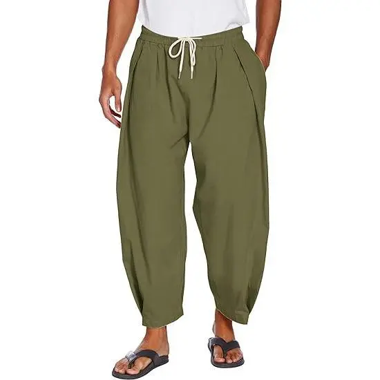 Men's Cotton Linen Harem Pants