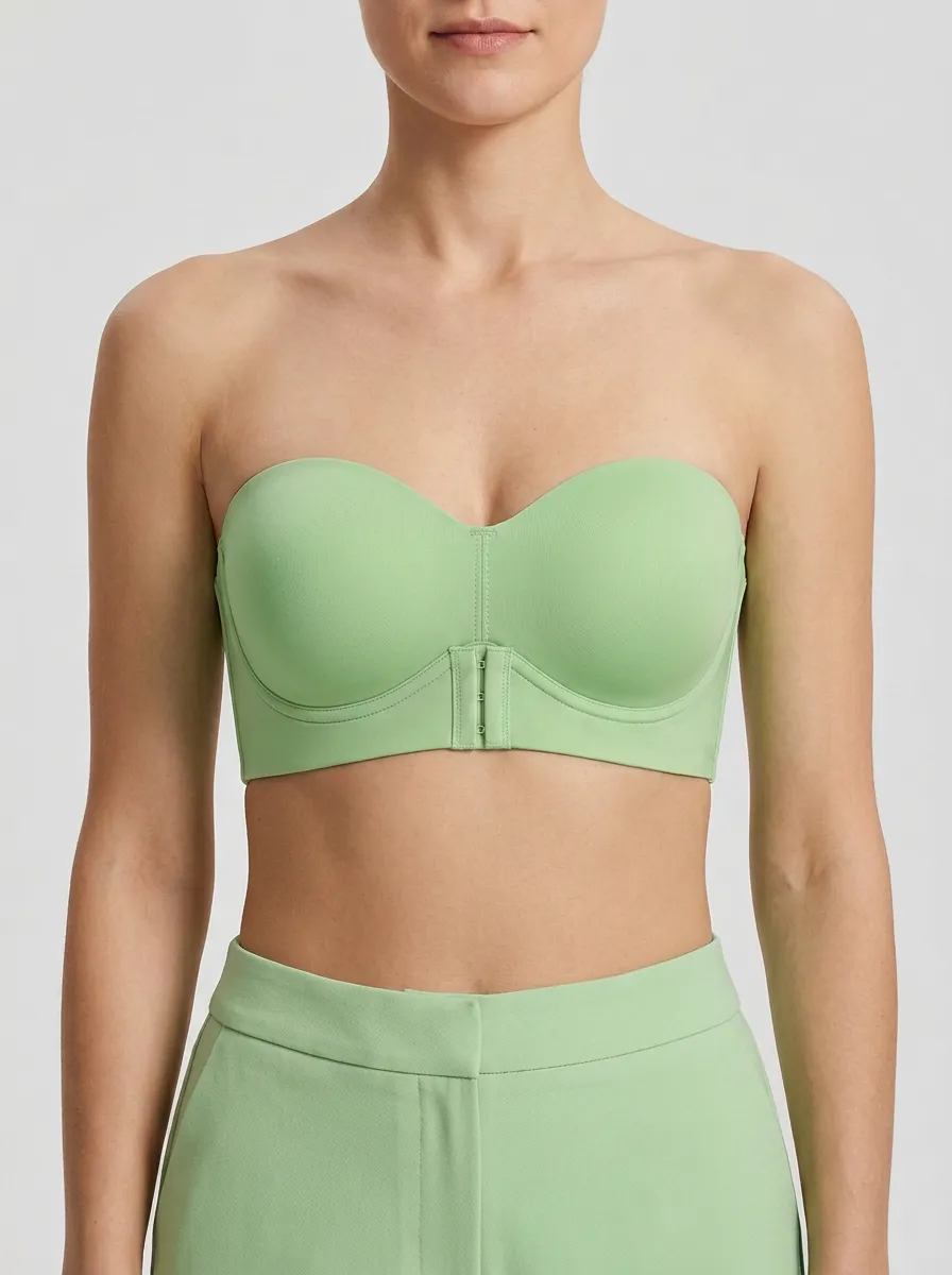 Women's Sweetheart Front-Closure Bustier Bra