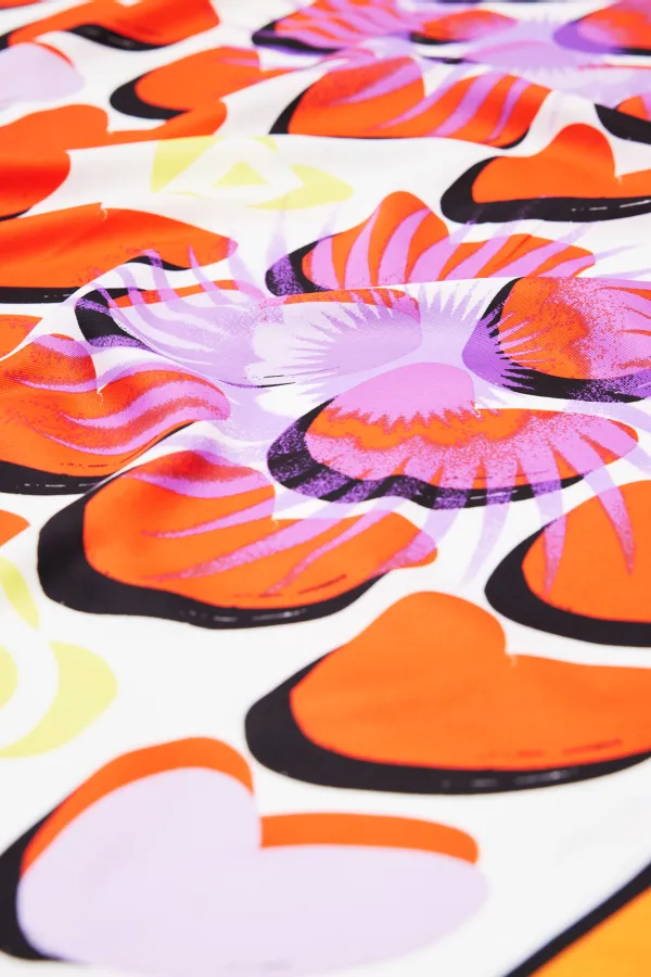 Art Graphic Silk Scarf