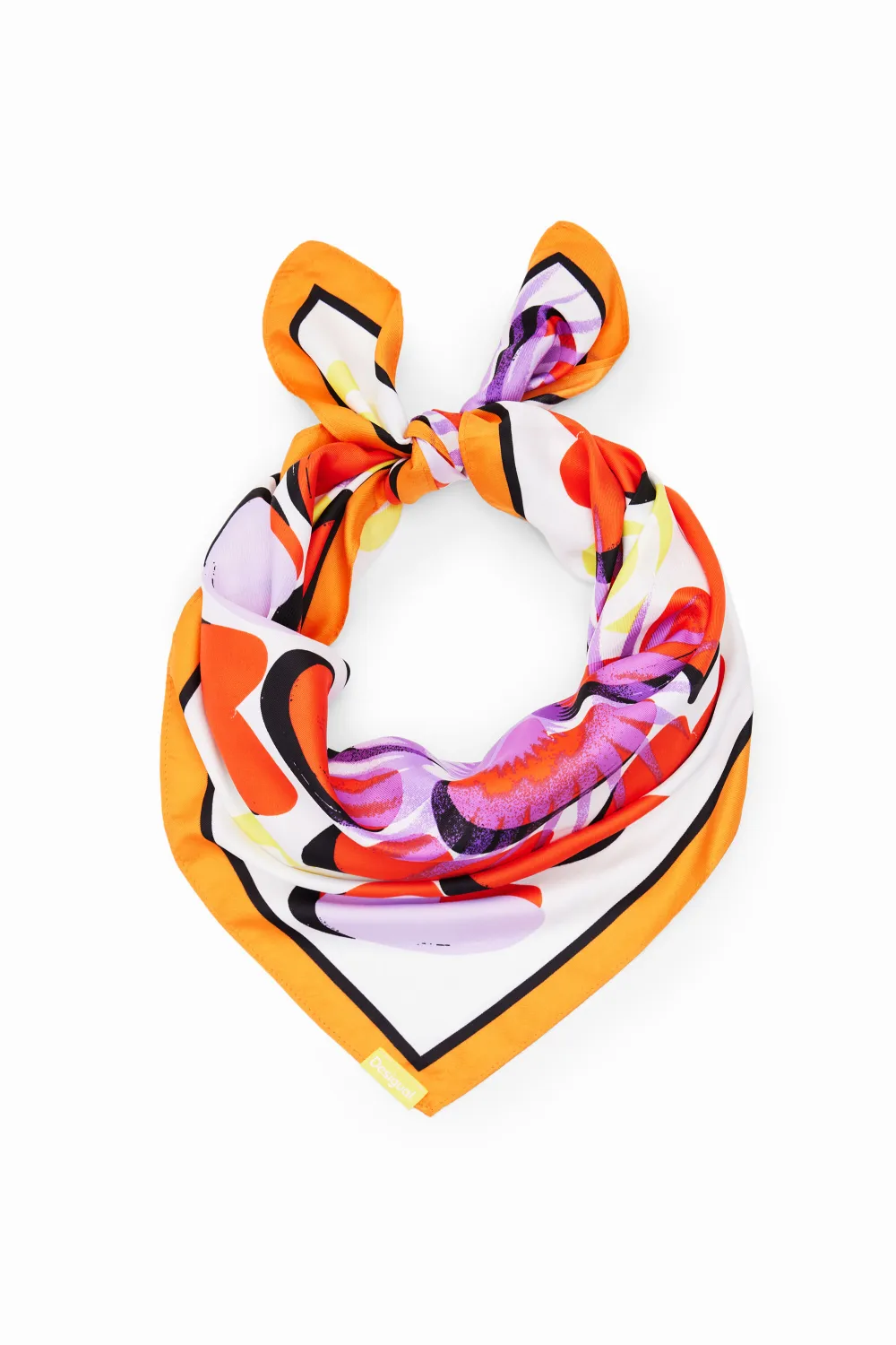 Art Graphic Silk Scarf