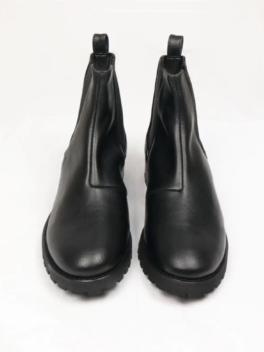 Women's Contemporary Casual Water Resistant Vegan Leather Chelsea Boots