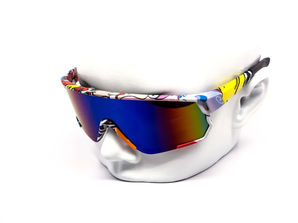 12-Pack Sport Shield Burnt Mirror Sunglasses
