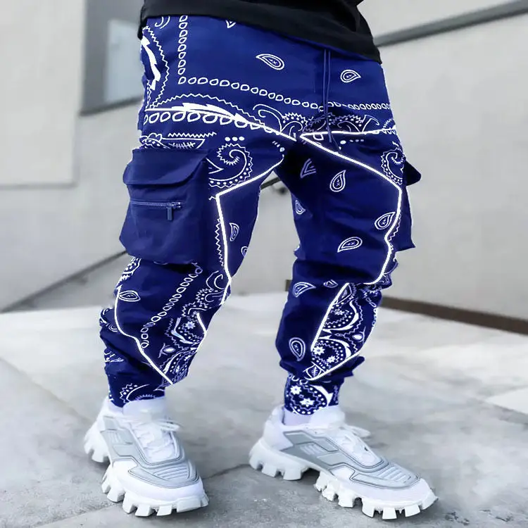 Men's  Bandana Cargo Pants Cargo Pants