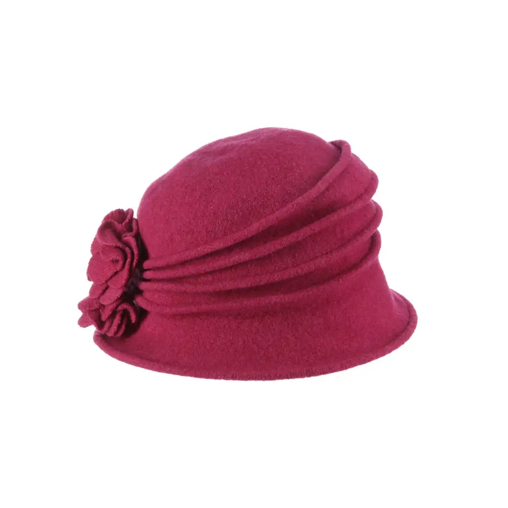 Women’s Classic Cold Weather Wool Felt Cloche Hat