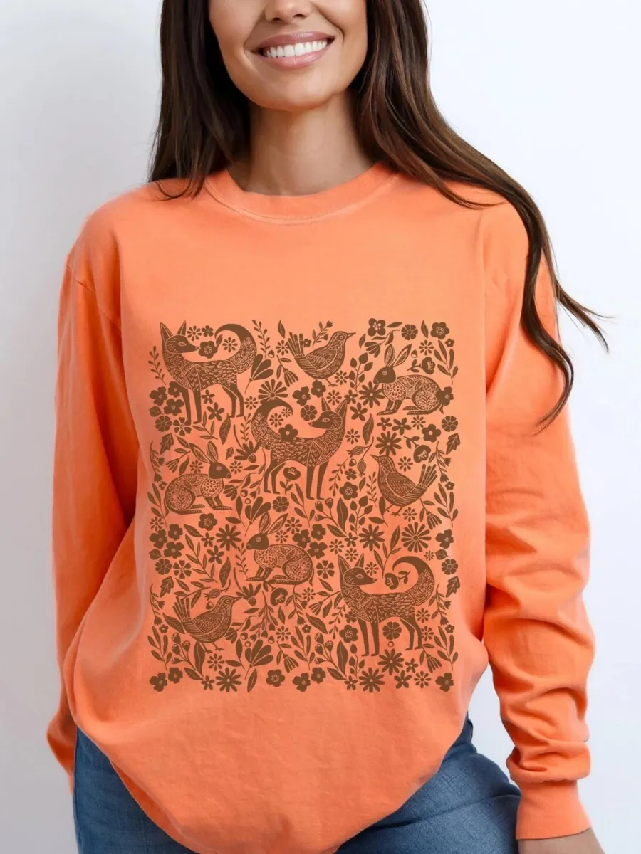 Retro Forest Animal T-Shirt
