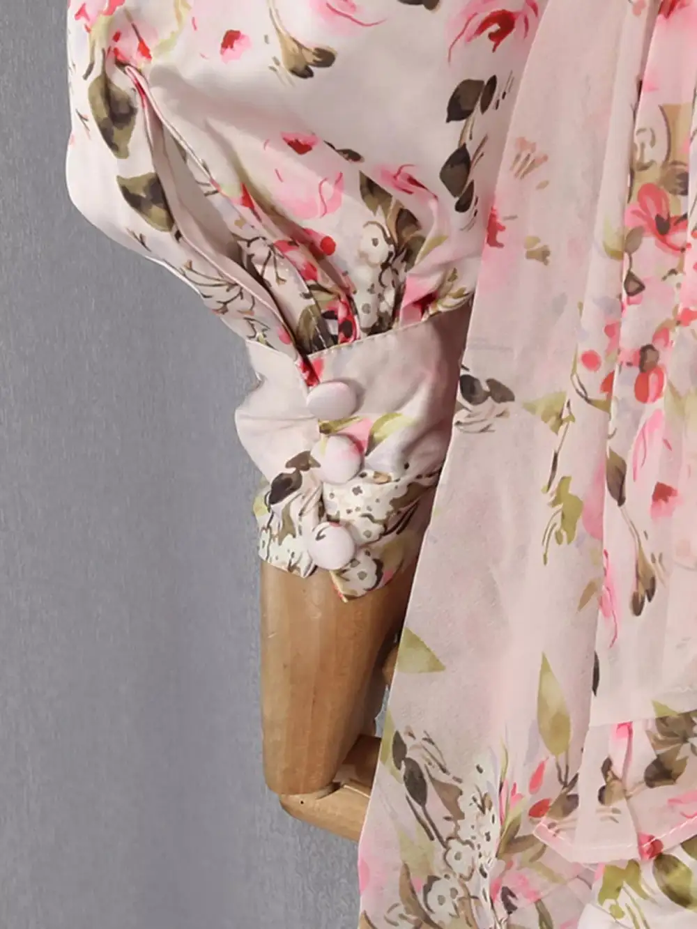 Structured Shape Floral Printed Ruffle Mini Dress
