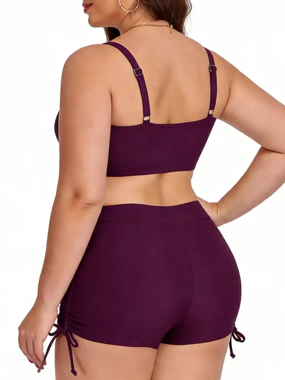 Ruched Two Piece Swim Set