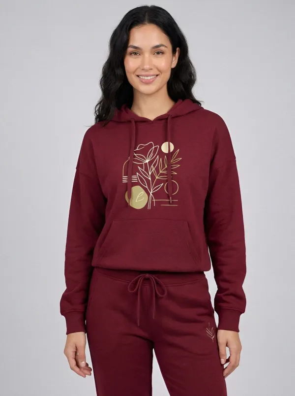 Women's Sage Green Kangaroo Pocket Drawstring Hood Solid Hoodie & Pants Set