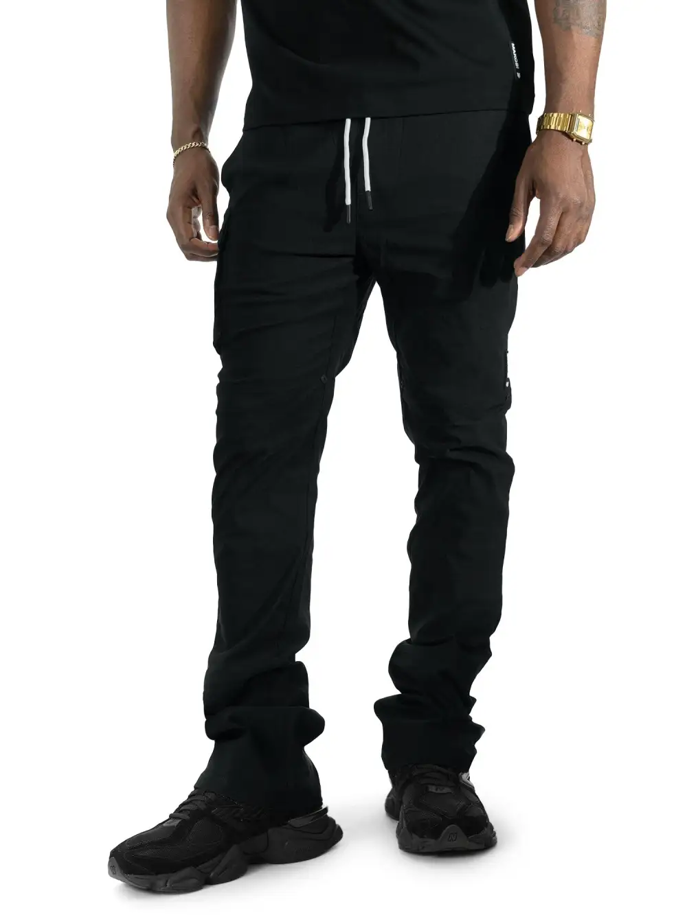 Nylon Pants Black
