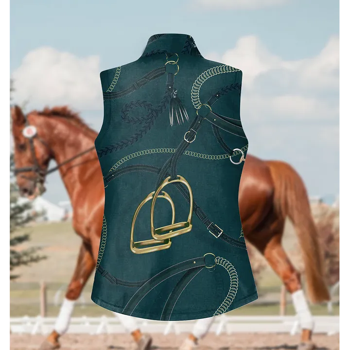 Women's Equestrian Print Long Sleeve Sun Shirt